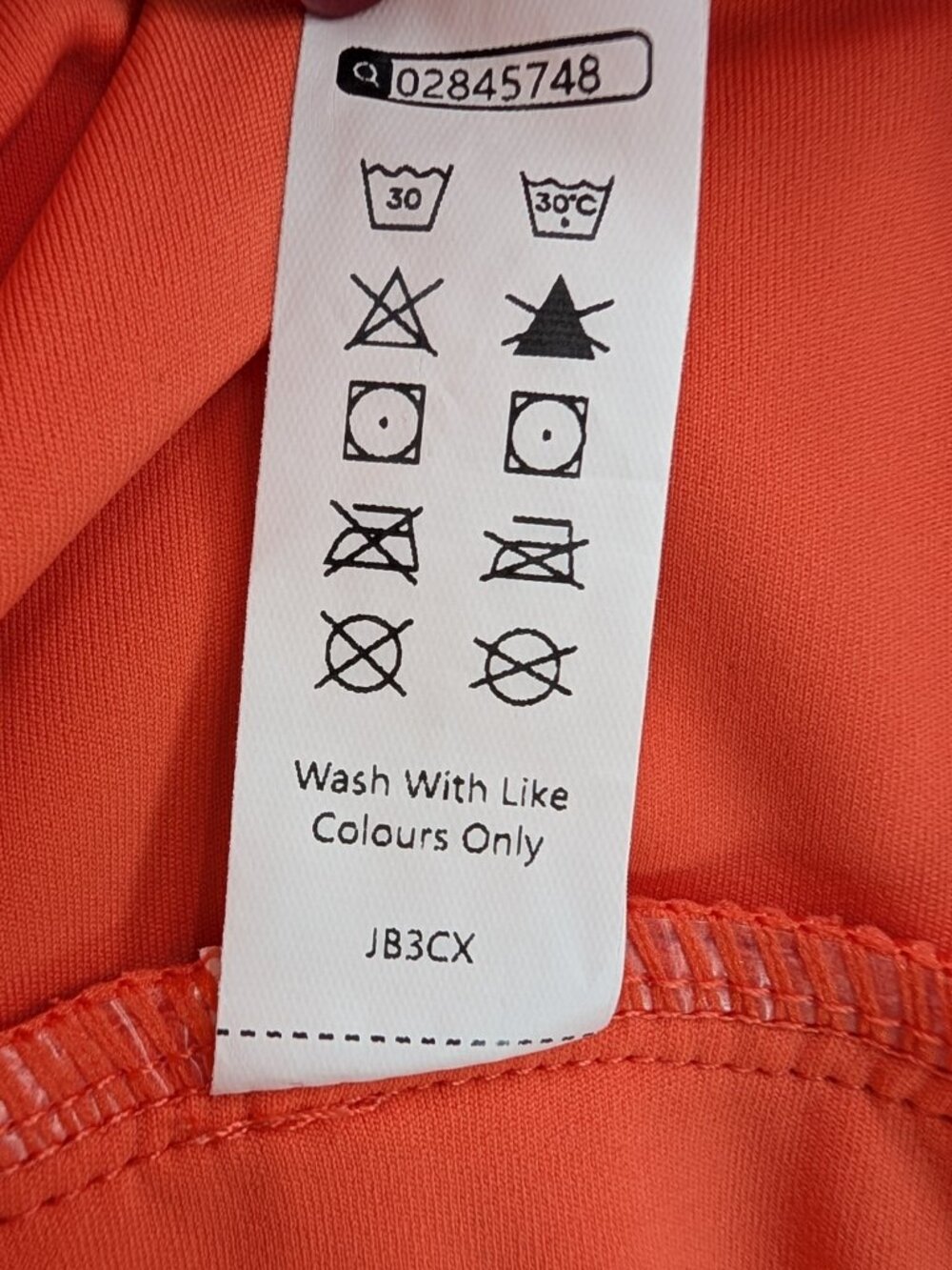 Halara Breezeful Midi Skirt Womens Sz XL Orange Stretch Skort Shorts Asymmetric - Picture 10 of 11